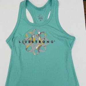 Nike Women's Teal LIVESTRONG Tank Top